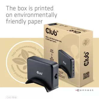 Ładowarka podróżna Club3D 240 W w technologii GaN, 4xUSB-C, obsługa PPS   PD 3.1