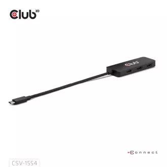 Club3D Hub MST USB-C do 3xHDMI, pojedynczy: 8K30Hz, potrójny: 4K60Hz
