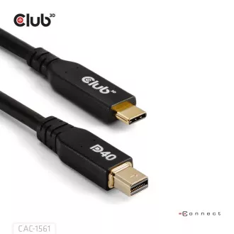 Club3D Kabel USB-C do MiniDisplayPort 2.1, 8K30Hz, DSC1.2, UHBR10, 2m
