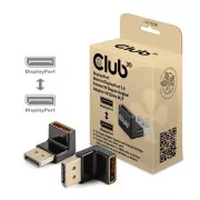 Adapter Club3D DisplayPort do DisplayPort 1.4, 4K120Hz, 8K30Hz, 90°