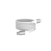 WG - Kabel do transmisji danych Type-C do Type-C, 1 metr, 3A, 60W, magnetyczny samozwijający się, biały