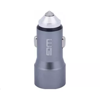 WG - Ładowarka samochodowa 2x USB 58, 5W, 1x USB-C PD 36W   1x USB-A 22,5W, srebrna
