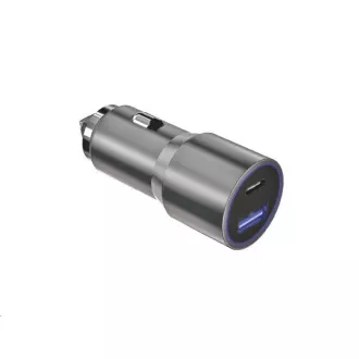 WG - Ładowarka samochodowa 2x USB 58, 5W, 1x USB-C PD 36W   1x USB-A 22,5W, srebrna