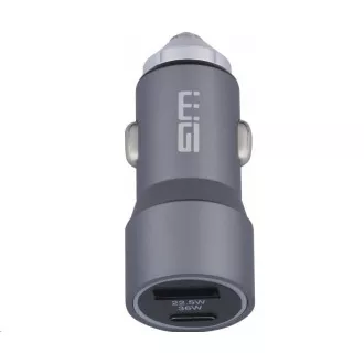WG - Ładowarka samochodowa 2x USB 58, 5W, 1x USB-C PD 36W   1x USB-A 22,5W, srebrna