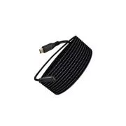 WG - Przedłużacz USB-C (męski) do USB-C (żeński), 2 metry, nylonowy oplot, czarny