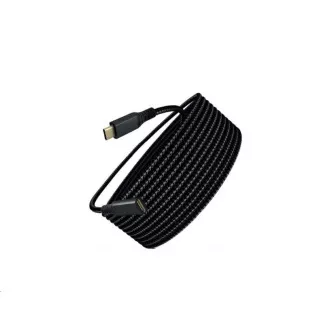 WG - Przedłużacz USB-C (męski) do USB-C (żeński), 2 metry, nylonowy oplot, czarny WG - Przedłużacz USB-C (męski) do USB-C (żeński), 2 metry, nylonowy oplot, czarny