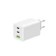 WG - Ładowarka sieciowa GaN 100W, 3x USB, 1x USB-A   2x USB-C, biała