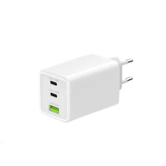 WG - Ładowarka sieciowa GaN 100W, 3x USB, 1x USB-A   2x USB-C, biała