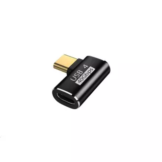 WG - Adapter złącza kątowego 90 stopni Type-C (męski) na USB-C (żeński) WG - Adapter złącza kątowego 90 stopni Type-C (męski) na USB-C (żeński)