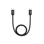WG - Kabel do transmisji danych Type-C do Type-C / 1m / 3A / czarny