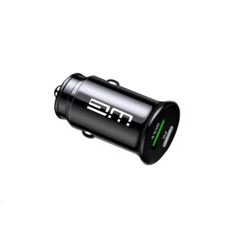 WG - Ładowarka samochodowa 2x USB-A / 1x USB-A 18W QC3.0   1x USB-C PD 20W / czarna