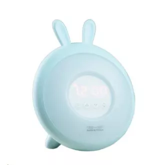 Lampa dziecięca Rabbit & Friends z budzikiem | Niebieski