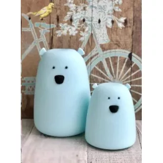 Rabbit & Friends Teddy Bear Touch Lamp | Niebieski