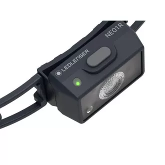 Latarka czołowa do biegania Ledlenser NEO1R, czarno-szara Latarka czołowa do biegania Ledlenser NEO1R, czarno-szara