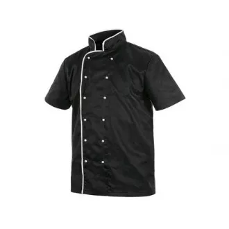 Rondon CHEF z krótkim rękawem, męski, czarno-biały, rozmiar 58
