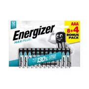 Energizer LR03/12 Max Plus AAA 8 4 gratis