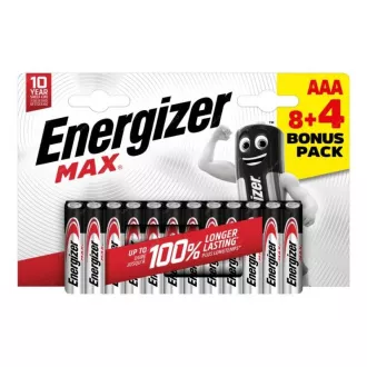 Energizer LR03/12 Max AAA 8 4 gratis