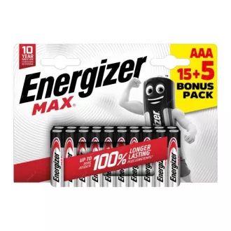 Energizer LR03/20 Max AAA 15 5 gratis