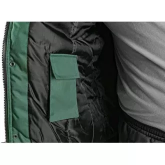 Kurtka CXS IRVINE, zimowa, męska, zielono-czarna, rozmiar S Kurtka CXS IRVINE, zimowa, męska, zielono-czarna, rozmiar S