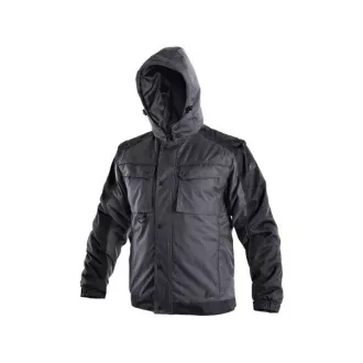 Kurtka CXS IRVINE, zimowa, męska, szaro-czarna, rozmiar 2XL