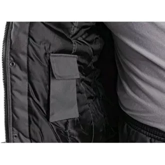 Kurtka CXS IRVINE, zimowa, męska, szaro-czarna, rozmiar 2XL