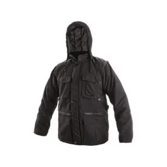 Kurtka zimowa męska GEORGIA, czarna, rozmiar 3XL