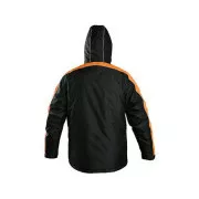 Kurtka CXS BRIGHTON, zimowa, czarno-pomarańczowa, rozmiar 4XL