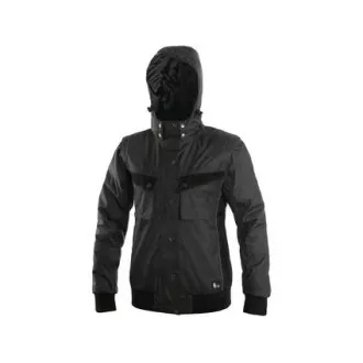 Kurtka CXS IRVINE, zimowa, damska, szaro-czarna, rozmiar M