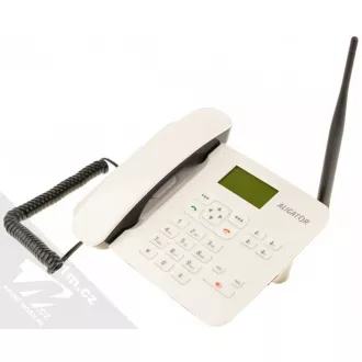 Telefon stacjonarny Aligator GSM T100, biały