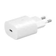 Ładowarka podróżna Samsung EP-TA800EWE, PD, szybkie ładowanie, USB-C, 25 W, biała, (luzem)