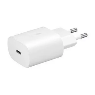 Ładowarka podróżna Samsung EP-TA800EWE, PD, szybkie ładowanie, USB-C, 25 W, biała, (luzem)