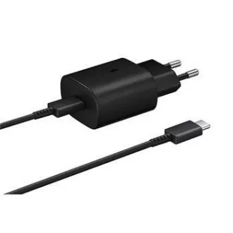 Ładowarka sieciowa Samsung EP-TA800EBE   kabel EP-DG980BBE USB-C, 25 W, czarny, (luzem)