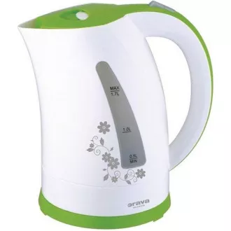 Czajnik elektryczny Orava VK-3417 G, 2000 W, 1,7 l, automatyczne wyłączanie, biały/zielony