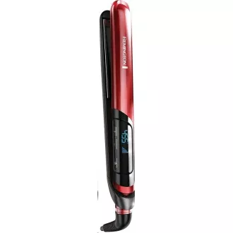 Prostownica do włosów Remington S9600, szybkie nagrzewanie, regulacja temperatury, automatyczne wyłączanie, czerwona