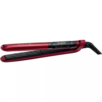 Prostownica do włosów Remington S9600, szybkie nagrzewanie, regulacja temperatury, automatyczne wyłączanie, czerwona