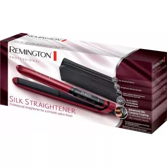 Prostownica do włosów Remington S9600, szybkie nagrzewanie, regulacja temperatury, automatyczne wyłączanie, czerwona