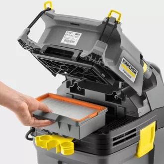 Wielofunkcyjny odkurzacz przemysłowy Karcher NT 30/1 Tact, 1380 W, 30 l, 69 dB, 74 l/s, filtr PES, metalowe kółka