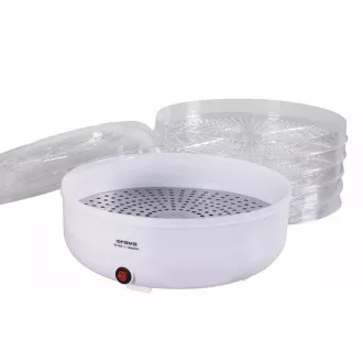 Suszarka do owoców i warzyw Orava SU-103 A, 90 W, 5 półek, regulacja temperatury, 55 dB, biała
