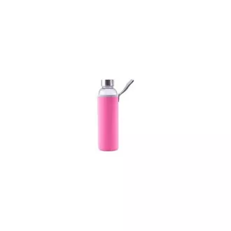 Steuber Butelka szklana z pokrywą 500 ml, szara
