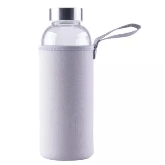 Steuber Butelka szklana z pokrywą 500 ml, szara