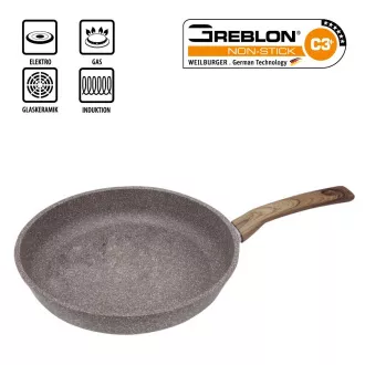 Steuber Patelnia aluminiowa STONEWOOD, średnica 28 cm