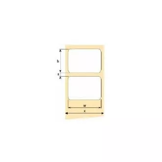 Etykiety samoprzylepne OEM 50 mm x 30 mm, biały papier, cena za 1500 szt.