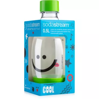 Butelka 0,5l Smiley zielona SODA