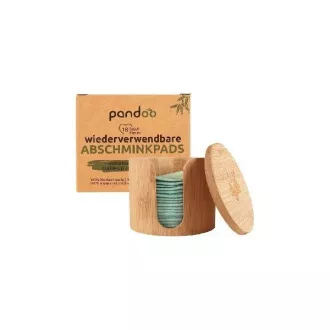 Pandoo Organic Cotton Washable Facial Tampons 18 szt z bambusowym pudełkiem do przechowywania Pandoo Organic Cotton Washable Facial Tampons 18 szt z bambusowym pudełkiem do przechowywania