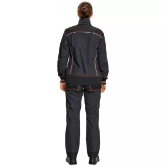 Kurtka KNOXFIELD LADY antracyt/czerwona 40