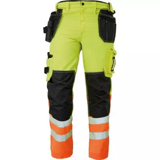 Spodnie KNOXFIELD HV FL310 żółto/pomarańczowe 56