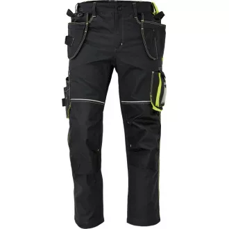 Spodnie KNOXFIELD 320 antracyt/żółty 60