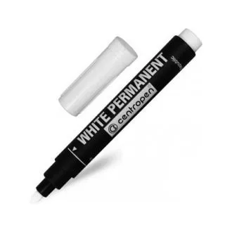 Marker Centropen 8586 permanentna biała cylindryczna końcówka 2,5 mm Marker Centropen 8586 permanentna biała cylindryczna końcówka 2,5 mm