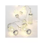 Łańcuch świetlny Eurolamp LED z metalowym cylindrem, ciepły biały, 10 LED, 1 szt.
