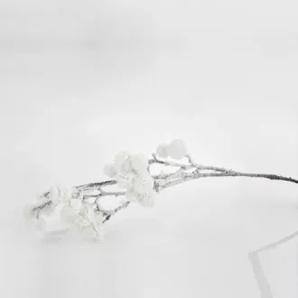 Eurolamp Dekoracja świąteczna śnieżna gałązka, 88 cm, 1 szt.